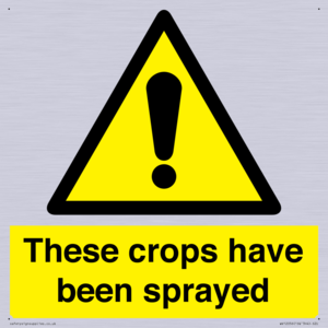 These crops have been sprayed